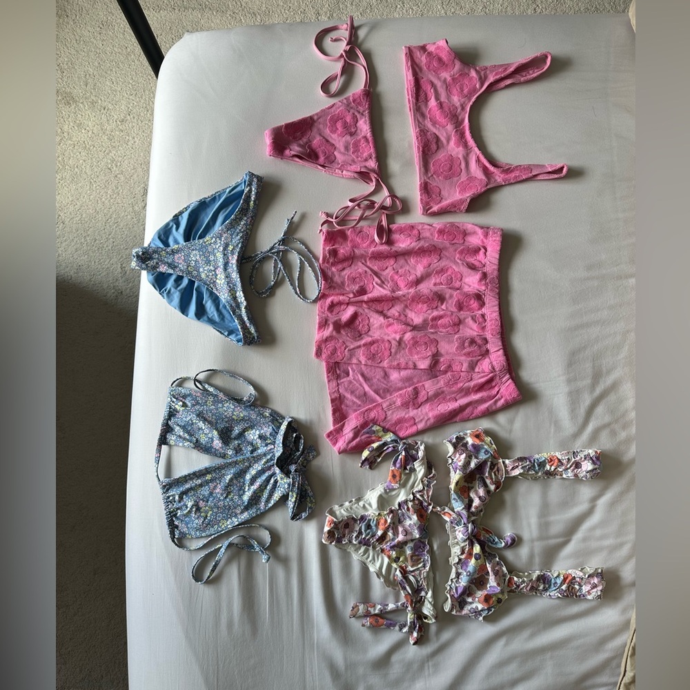 Swimsuit one piece bikini bundle lot Frankie’s bikinis  Aexae L*space